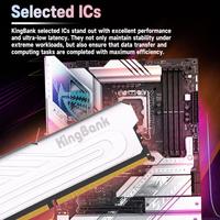 RAM de bureau KINGBANK Silver Knight DDR5 à dissipation thermique, module de mémoire gaming haute vitesse pour mise à niveau PC Intel AMD – Meilleures ventes