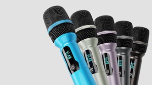 Sistema de micrófono inalámbrico dual de mano M50 PLUS KTV profesional para karaoke - Product Image 4