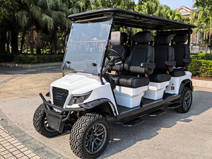 Glänzender brandneuer elektrischer 6-Personen-Sightseeing Golf wagen Modell 6-Sitzer mit 72V Batteries pannung