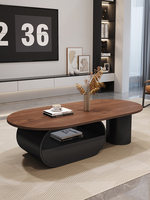 Table basse en bois massif de style moderne du milieu du siècle, design minimaliste vintage, design luxueux léger, meubles de salon, espace de rangement