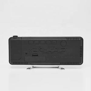 นาฬิกาปลุกดิจิตอลฉายภาพ <span class=keywords><strong>LED</strong></span> แบบสมาร์ท พร้อมจอแสดงผล 180 °   ปฏิทินแบบหมุนได้พร้อมฟังก์ชั่นเลื่อนปลุก แสดงอุณหภูมิและความชื้นภายในอาคาร - Product Image 5