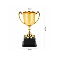 Trofeo Deportivo de Plástico Personalizado con Impresión UV, Trofeo Dorado de Honor para la Temporada de Graduación, para Regalos en Ferias Comerciales