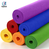 Rouleau de feutre en tissu polyester non tissé, doux, durable, couleurs assorties, pour projets d'artisanat DIY, couture, patchwork