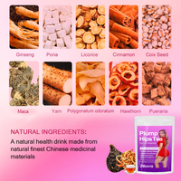 Thé en sachets pour les fesses, formule naturelle à base de plantes certifiée ISO, saveur herbacée, pour raffermir et augmenter le volume des fesses, à base de Rhizoma Polygonati, 10 sachets