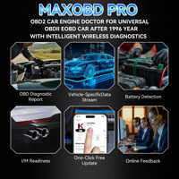 Escáner de Diagnóstico Automotriz de Sistema Completo Bluetooth 5.2 MAXOBD PRO Original de Fábrica KONNWEI con Aplicación Gratuita para Android e iOS