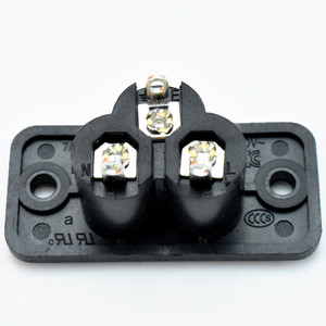 C6 prise de courant alternatif CUL VDE <span class=keywords><strong>CEKC</strong></span> CB Attestation prise de rallonge en plastique en laiton pour les normes EU US AU UK classées 2.5A Nylon - Product Image 5