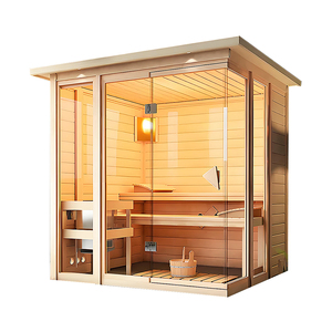 Kit Sauna all'aperto 2 persone lontano infrarosso cedro vapore Sauna e doccia completa sala interna ed esterna con uso domestico - Product Image 3