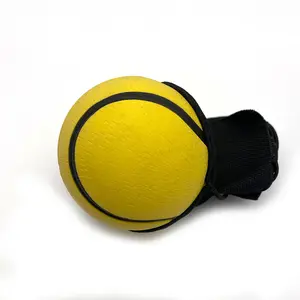 كرة معصم مطاطية بشعار مخصص حاصل على موافقة CE لكرة التنس وارتداد للخلف مصنوعة من مطاط يويو مع سلسلة مرنة
