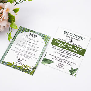 Logo kustom dicetak desain penuh warna terima kasih kartu pos promosi bisnis kartu terima kasih - Product Image 6