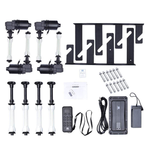 Kablosuz uzaktan kumanda ile 4 rulo motorlu elektrikli duvar tavan montaj fotoğraf arka fonu arka plan destek sistemi - Product Image 6