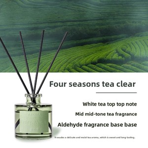 Aceite Esencial de Aromaterapia de Té Nuevo en Botella de Vidrio Cilíndrica de 50 ml, Modelo ZH3601, Fragancia Duradera y Sostenible para Hoteles, Hogares e Interiores - Product Image 6