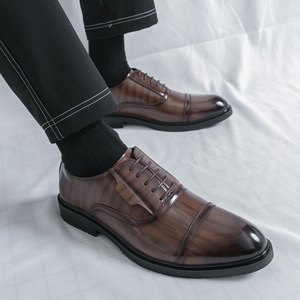Chaussures habillées professionnelles polyvalentes en cuir verni pour hommes, collection Printemps & Automne 2026 – Idéales pour le travail et les mariages - Product Image 1