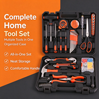 Kit d'outils à main robuste en acier au carbone de 2,85 kg, 72 pièces, pour la réparation et l'entretien automobile, domestique, d'atelier et de garage, ensemble complet