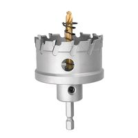 Juego de 12 Brocas de Corona TCT de 16-55 mm, Punta de Carburo de Acero Inoxidable, Profundidad de Corte de 25 mm, Acabado Granallado, JIEDA Drilling