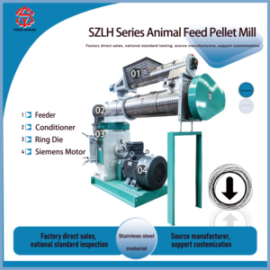Yongshang szlh508m 4 t/h cỏ linh lăng cây gai dầu động vật gia súc cừu nhai lại thức ăn với Vòng Die PELLET Mill - Product Image 2