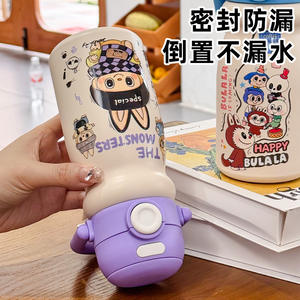 แก้วน้ำสแตนเลส The Monsters ขนาด 500 มล. แบบสองชั้นเก็บอุณหภูมิ พร้อมหลอดดูดและฝาเปิดดื่มได้โดยตรง เหมาะสำหรับการเดินทางและใช้ในออฟฟิศ - Product Image 4