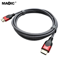 Nouveau câble HDMI2.1 ultra haute vitesse 48 Gbps 8K 60Hz 4K 120Hz HDR EARC HDCP 2.2 8K pour téléviseur, moniteur, projecteur