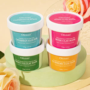 Частная марка, оптовая продажа, уход за лицом, очищающая увлажняющая роза/зеленый чай/Маска из глины куркумы - Product Image 2