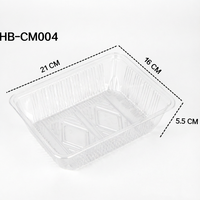 Barquettes d'emballage en plastique transparent PET de qualité alimentaire personnalisables, adaptées aux biscuits et pâtisseries