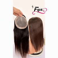 Nouveau design de topper en cheveux naturels avec perles, facile à poser, pour femmes, cheveux vierges à cuticules intactes, mono-toupet naturel pour la perte de cheveux