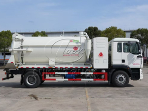 Heavy Duty HOWO 4*2 6 Wheel Electric Vacuum Truck 10-15CBM Equipped With Moro/Jurop <b>Pump</b> Strong <b>Suction</b> For Wastewater Sludge - Product Image 3