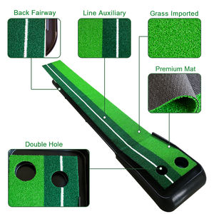 Vente chaude Tapis de pratique de golf en intérieur avec piste de retour de balle automatique Logo personnalisé Aide au tuteur - Product Image 6