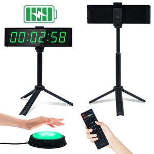 Cronómetro <span class=keywords><strong>Digital</strong></span> LED Portátil YIZHI, Fácil <span class=keywords><strong>de</strong></span> Usar, para Gimnasio y Fitness, con Control Remoto, Botón <span class=keywords><strong>de</strong></span> Cuenta Regresiva, Soporte <span class=keywords><strong>de</strong></span> Mesa - Product Image 1