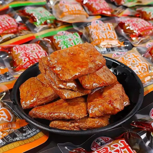 Hongxiangji, venta al por mayor, etiquetas privadas personalizadas, tofu seco, aperitivos tradicionales chinos, tofu seco picante, carne vegana - Product Image 3