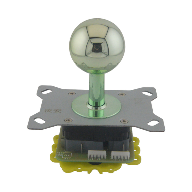 Hot Sale Shiny Crystal ball 2/4/8 Way Arcade Joystick with Micro Switch electroplate joystick