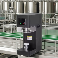 Vente chaude Commercial Automatique En Plastique Bocal De Boisson Bouteille Scellant Intelligemment Conserve Bière Bulle Thé Papier Utilisation Commerciale