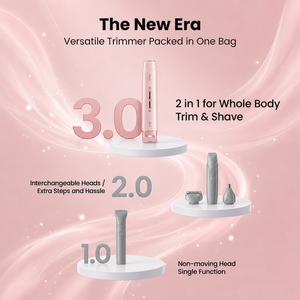 Épilateur corporel et facial rechargeable 2-en-1 pour <span class=keywords><strong>femme</strong></span>, rasoir rotatif indolore, étanche IPX5, tondeuse bikini domestique - Product Image 4