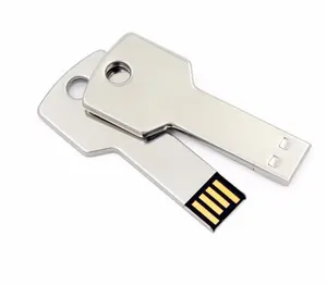 金属钥匙u盘32GB定制标志钥匙形状u盘2.0 3.0棒