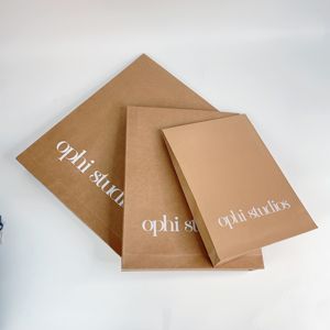 Custom Landscape Brown Kraft Paper Envelope Bags - Custom Printed Logo Mailing Envelopes for Small Business - Product Image 5