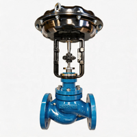 Vanne de régulation pneumatique avec positionneur 4-20 mA et joint en PTFE pour la régulation du débit de vapeur industrielle et le contrôle de la température