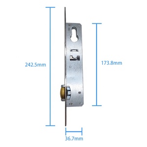 Lockset แคบลูกปัดทองแดงเฉียงลิ้นล็อคร่างกายสแตนเลสปลั๊กล็อคอุปกรณ์เสริมกระบอกล็อค - Product Image 5