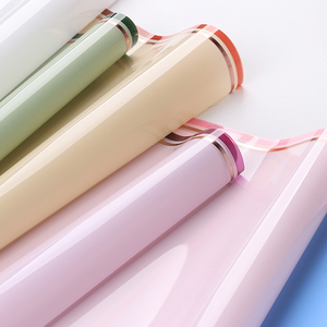 2025 nuevo ramo de papel de regalo de flores con línea dorada, ramo Floral impermeable, suministros de <span class=keywords><strong>floristería</strong></span> de papel, papel de embalaje - Product Image 4