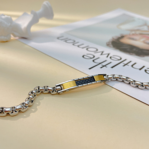 Haute Poli En Acier Inoxydable Couples Bracelets 5mm <span class=keywords><strong>Gourmette</strong></span> ID Bracelet Personnalisé Gravé Bracelets pour Cadeau Personnalisé - Product Image 4