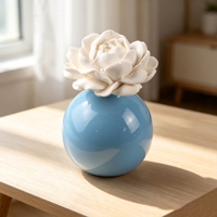 Diffuseur de fleurs en céramique parfumée de luxe pour voiture et garde-robe Désodorisant Diffuseur d'arôme d'huile essentielle