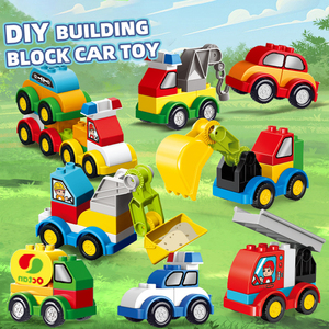 Jouet de construction DIY, blocs de <span class=keywords><strong>puzzle</strong></span>, voiture d'ingénierie, ensemble de blocs éducatifs, jouet de voiture pour enfants, jeu d'intérieur - Product Image 2