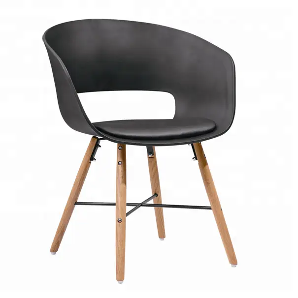 Luxo Nordic Dining Madeira Leisure Accent Cadeira Móveis Com Braço para Sala de Jantar Sala