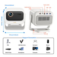 Projecteur portable 1080P 3 RGB Laser avec batterie intégrée Android 11 HDR MEMC WiFi OEM ODM Marque privée Usine