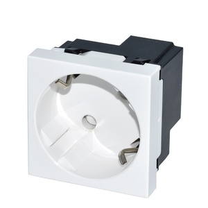 Hot bán nepci Euro screwless hệ thống dây điện Schuko mô-đun XJY-QB-28 Đức Ổ cắm ổ cắm 45x45 căn cứ 45 độ đóng cửa cho cắm F - Product Image 1