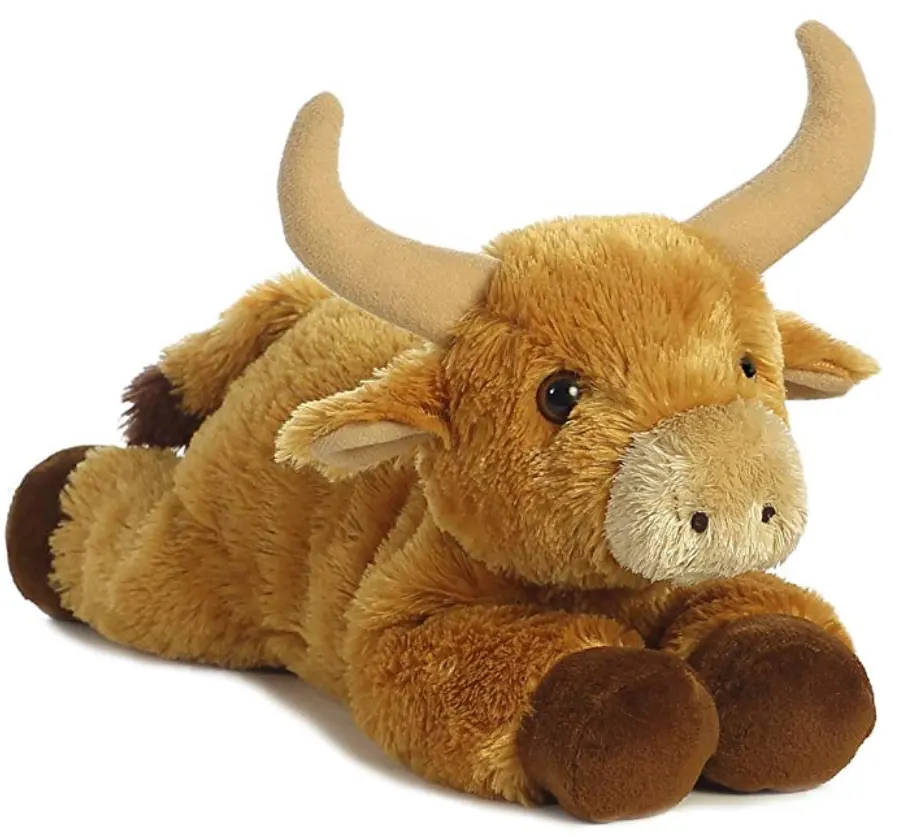 Hot販売新劇場Aurora World Flopsie Toro Stuffed雄牛ぬいぐるみ/Cute Carl Dick Cow Highland Cow 11インチ28センチメートルPlush Toy