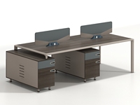 Nouvel arrivage de meubles de bureau MFC en bois pour plusieurs personnes Cabine de travail modulaire pour 4 employés