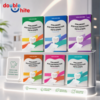 Bandes de protection dentaire à l'acide hyaluronique double action blanchissantes, hydratation longue durée, soin quotidien, 14 sachets, 28 bandes, prix usine