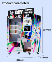 Machine de vente automatique d'impression de coques de téléphone 3D personnalisées, imprimante de coques de téléphone mobile UV DIY, kiosque de personnalisation de coques en libre-service