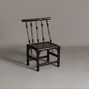 Ming Style Bamboo <b>Chair</b> Handmade Small Tea <b>Chair</b> Chinese Antique Living Room <b>Chair</b> - Product Image 2