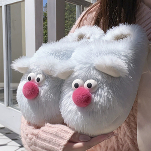 Pantoufles d'hiver antidérapantes pour enfants avec design animal de dessin animé Chaudes et moelleuses pour l'intérieur - Product Image 5
