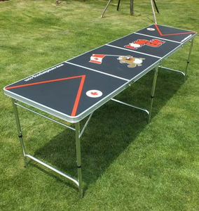 High Quality <b>Outdoor</b> MDF Board 8ft Aluminum <b>Folding</b> <b>Table</b> with logo - Product Image 1