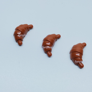 MOC Figuras Peças Pão Plástico Acessórios Compatível Building Blocks Mini Alimentos Brinquedos - Product Image 4